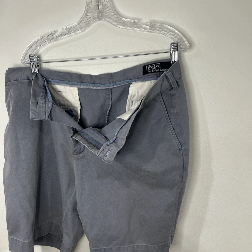 Polo Ralph Lauren Men's Shorts 38 Gray Classic Fit Chino Cotton